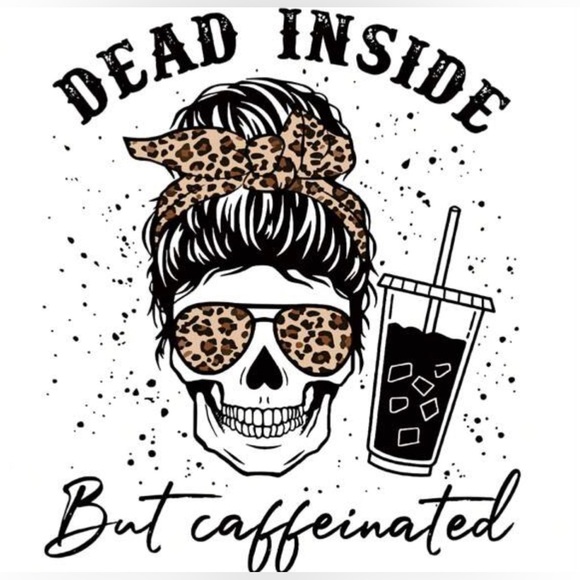 Dead but Caffeinated Hoodie - Picture 2 of 2